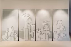 Impression sur tôle galvanisée