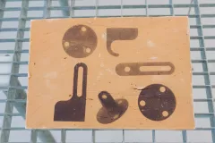 Érosion d'une piece en argile cuite