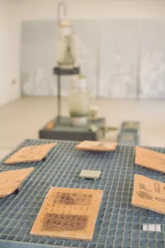 Érosion d'une piece en argile cuite