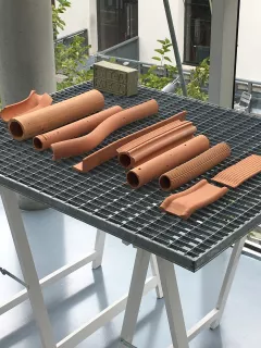 Extrusion d'argile verte