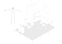 Axonometrie de la structure M.E.G.A.