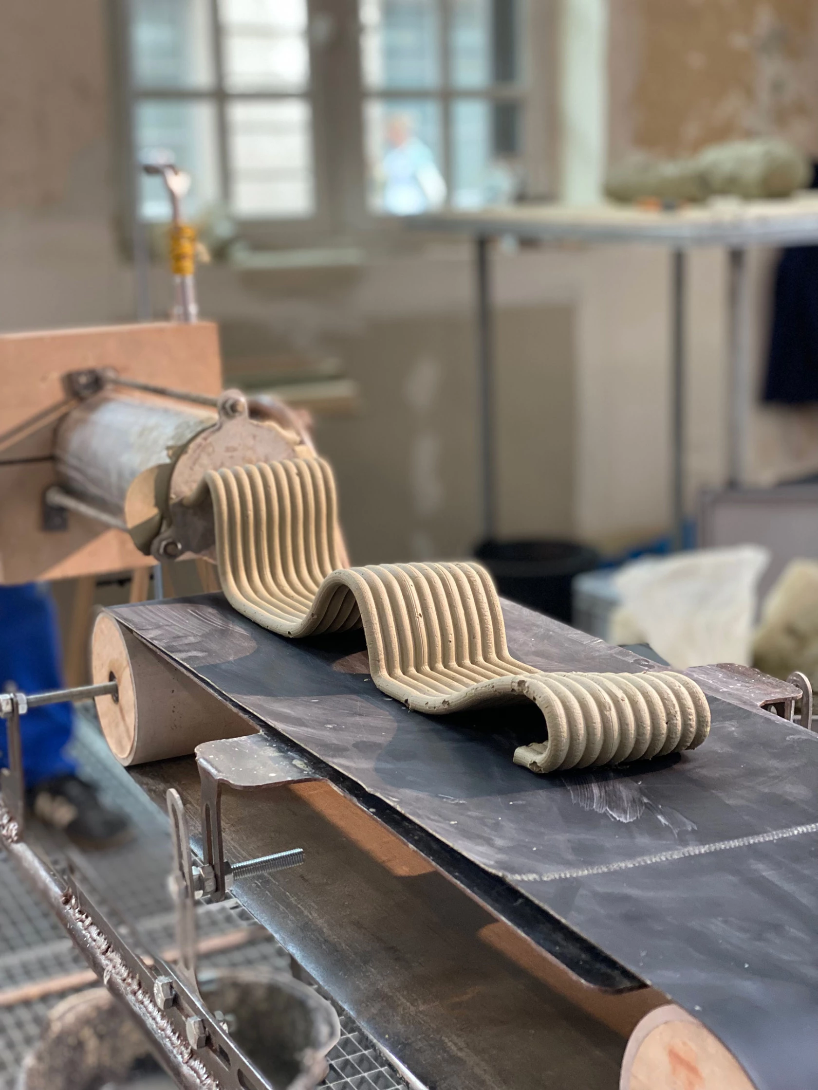 Extrusion d'argile verte